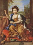 Pierre Mignard Girl Bloing Soap Bubbles (mk08) china oil painting artist